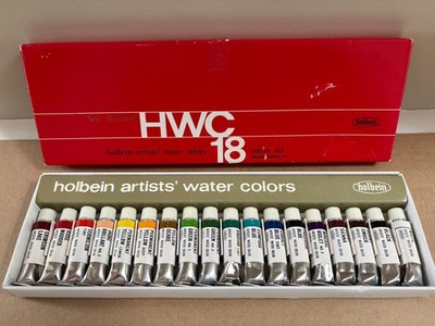 Vintage Holbein Artists Watercolor SERIES A Set Of 18 Colors 5ml 0.17 fl oz 722