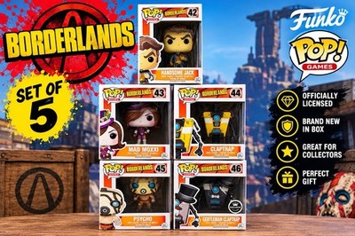 Funko Pop! Borderlands GameStop Exclusive Boxed Lot 5 Handsome Jack +