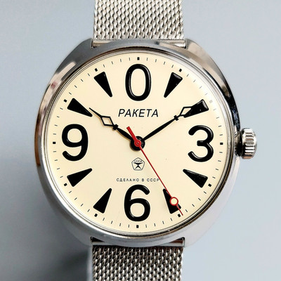 Soviet Vintage Wristwatch RAKETA BIG ZERO Mechanical Men's Watch Serviced