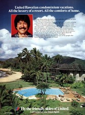 1983 United Airlines: Ailama Dickson, Condominium Vacations Vintage Print Ad