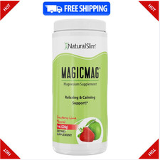 NaturalSlim MagicMag Magnesium Citrate Powder, Strawberry Lime, 8oz
