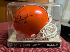 Cleveland Browns autographed Speed signed mini helmet Coa Ronnie Harrison