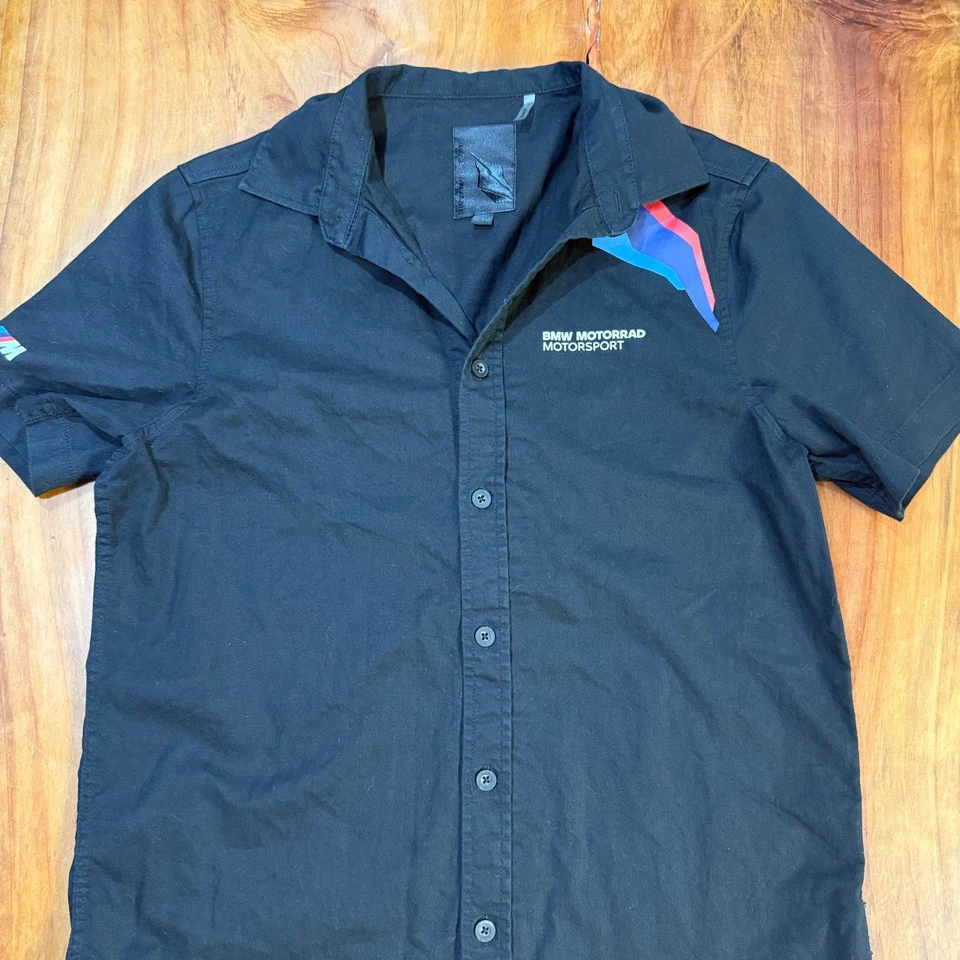 Camisa BMW Motorrad Para Hombre Pequeña Algodón Abotonada Motorsport Manga Corta LL8 Foto 2 de 4