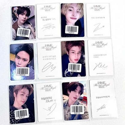 RIIZE OFFICIAL FAME KMS KMSTATION POB PHOTOCARD | eBay