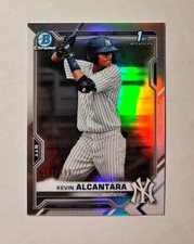 Kevin Alcantara 2021 1st Bowman Chrome #BCP-97 Prospect REFRACTOR 261/499 RC F6