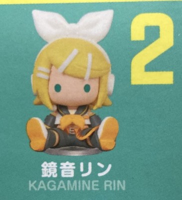 RE-MENT Hatsune Miku Petadoll #2 Kagamine Rin 2.4 Inch Figure Japan Import