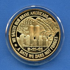 Official Freedom Medallion 9-11 United States of America Medal #0a in Case