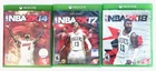 LOT OF 3 GAMES: 2K NBA 2K14 2K17 2K18 Xbox One Basketball Sports Online Play