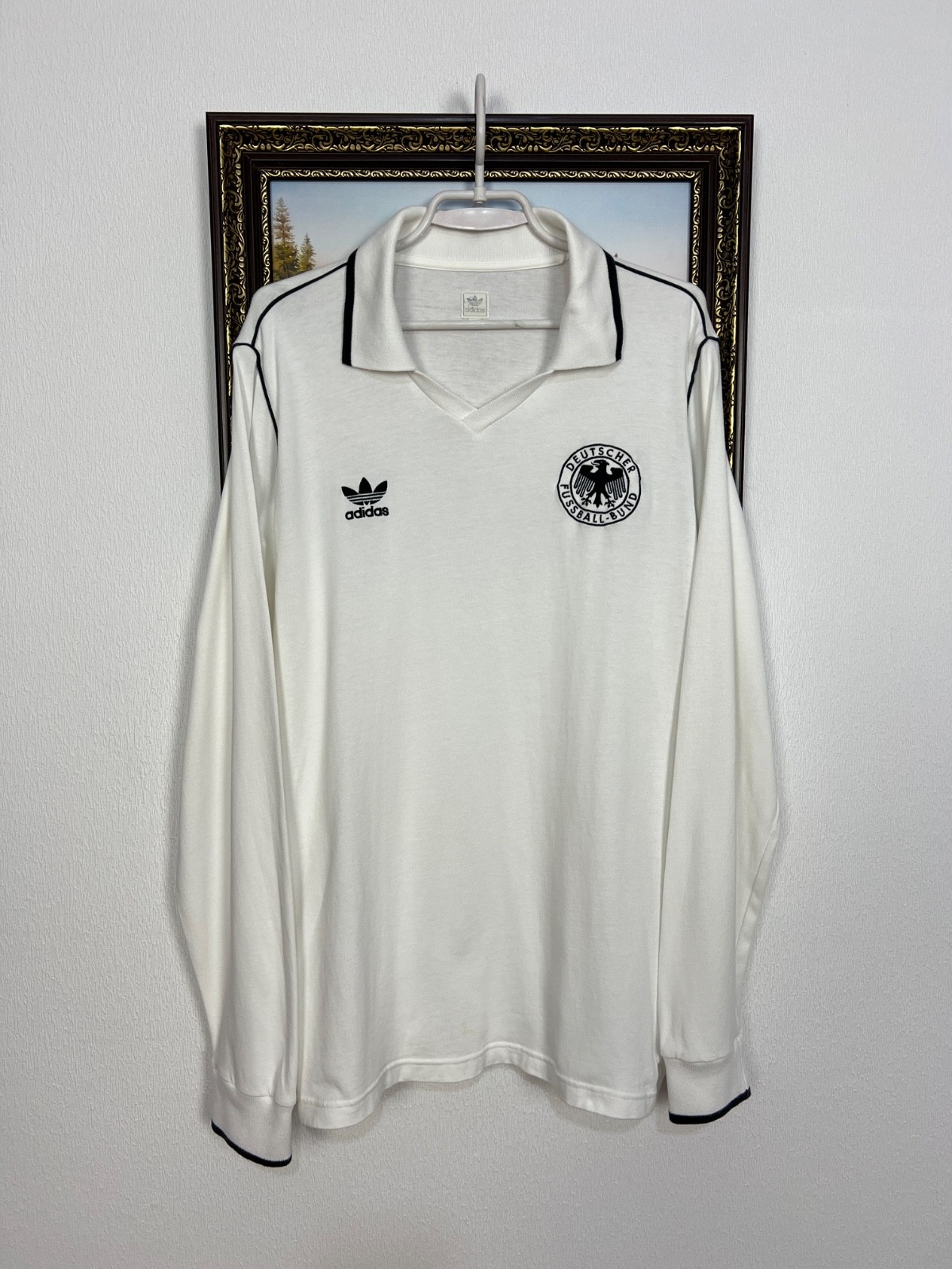 Vintage Adidas Originals Germany World Cup Football Shirt Long Sleeve Jersey L