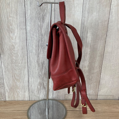 Vintage Coach Backpack Red Glove-tanned leather 9960 | eBay