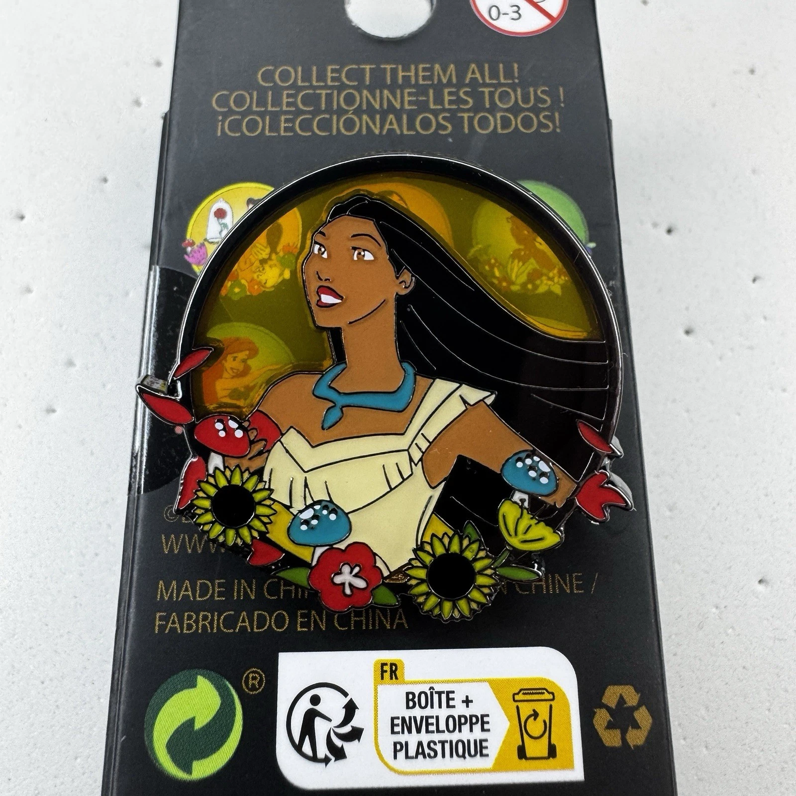Disney Pocahontas Princess Flower Window Enamel Pin Loungefly