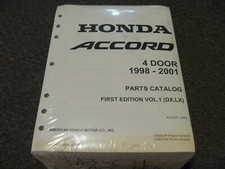 1998 1999 2000 2001 Honda Accord Sedan Parts Catalog Manual Dx Lx 13s8401p 1998 1999 2000 2001 Honda Accord Sedan Parts Catalog Manual Dx Lx 13s8401p