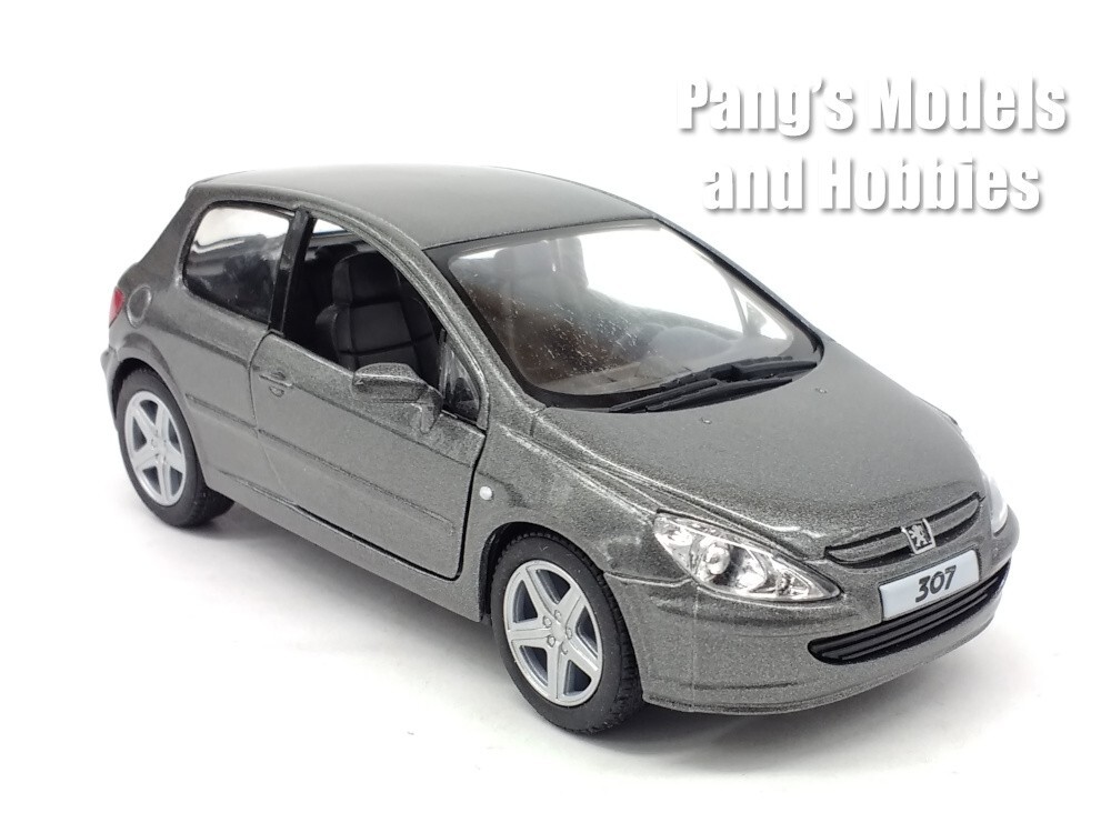 2001 Peugeot 307 XSI 1/32 Scale Diecast Model by Kinsmart - GRAY
