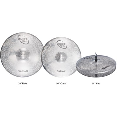 Mint Sabian QTPC503 Quiet Tone Practice Cymbals Box Set