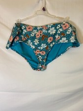 NEW NWT TIME AND TRU WOMENS PLUS SIZE 2X BIKINI SWIMSUIT BOTTOMS CHEEKY FLORAL