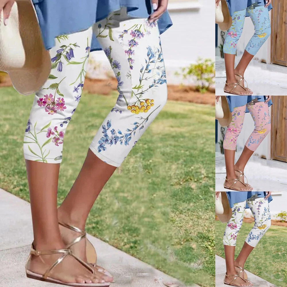 Ladies stretch shop capri pants