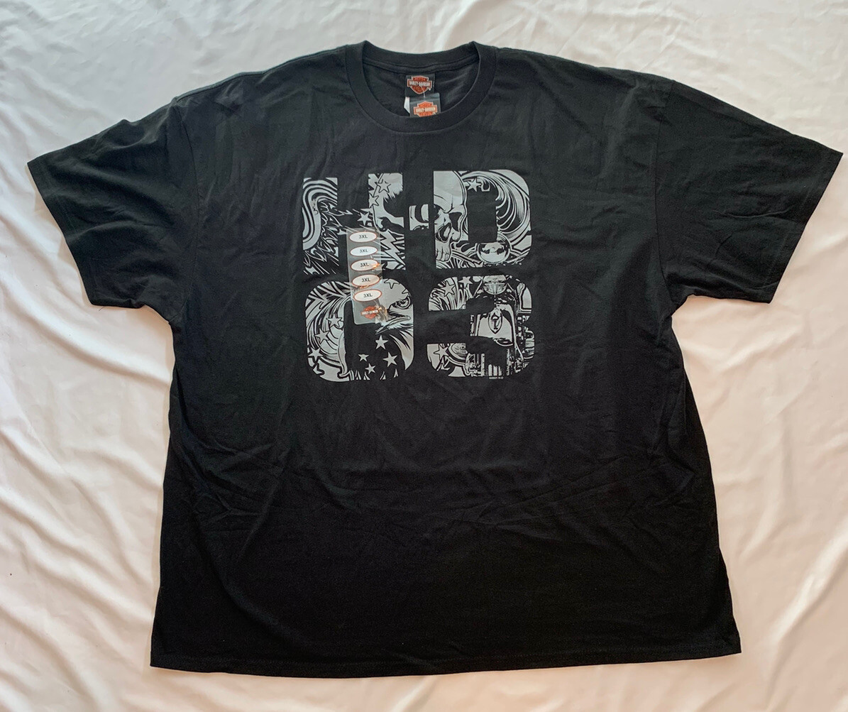 Harley Davidson T-Shirt Men's 3XL Motorcycles Longhorn Dallas Ft