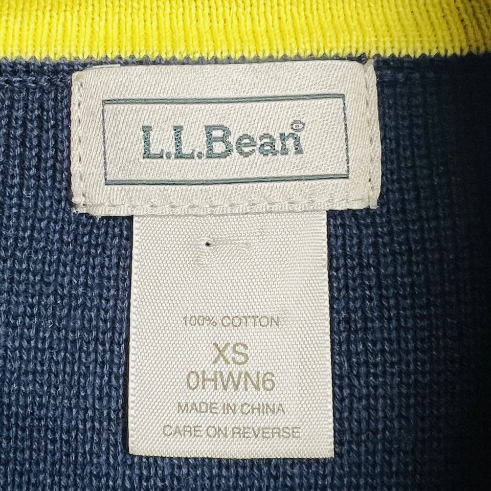 Suéter cárdigón azul L.L.Bean niñas talla XS OHWN6 Foto 3 de 4