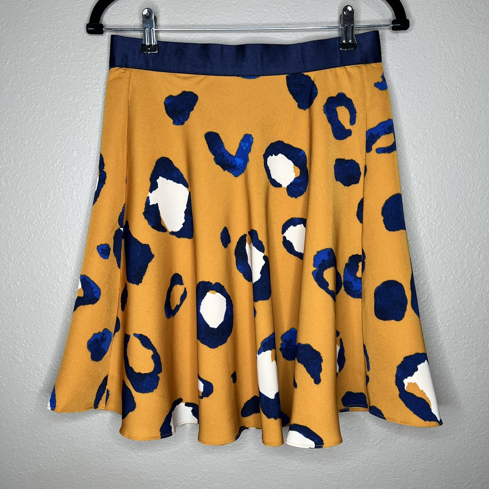 leopard circle skirt