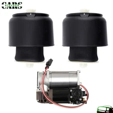 3PCS Rear Air Suspension Air Spring & Compressor For BMW 5 Ser F10 F11 F07 535I
