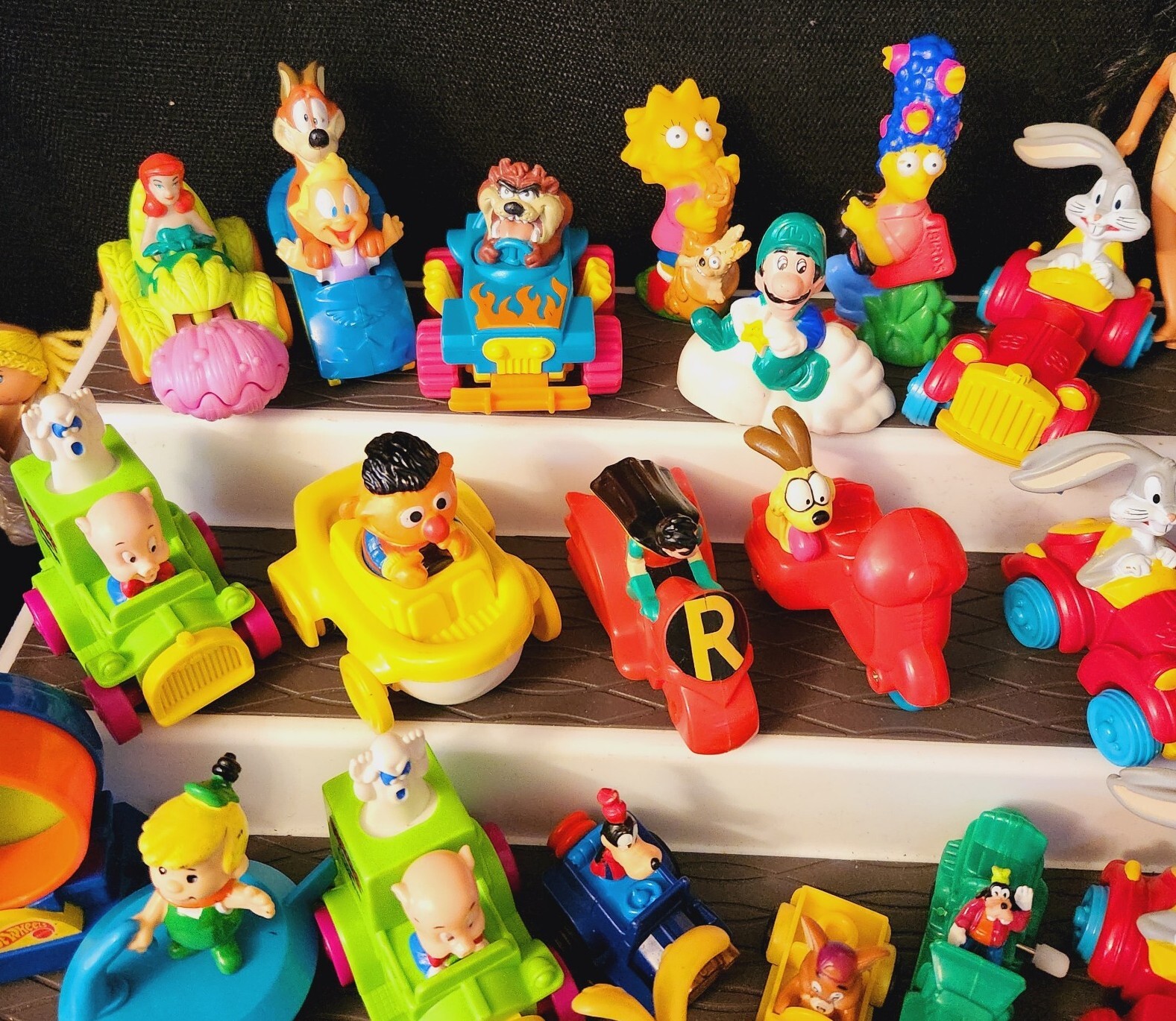 Vtg McDonald's Happy Meal Burger King Toys 90s Simpsons Jetson Disney