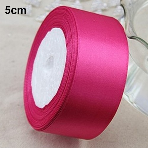 25yds Satin Ribbon Bow DIY Craft Solid Color Sewing Wedding Party Decor Supplies - Picture 4 of 84