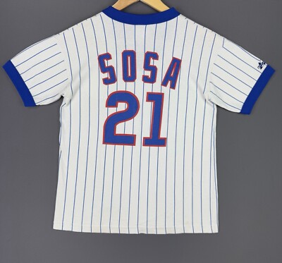 Vintage 90's Chicago Cubs Sammy Sosa 21 Majestic Baseball MLB