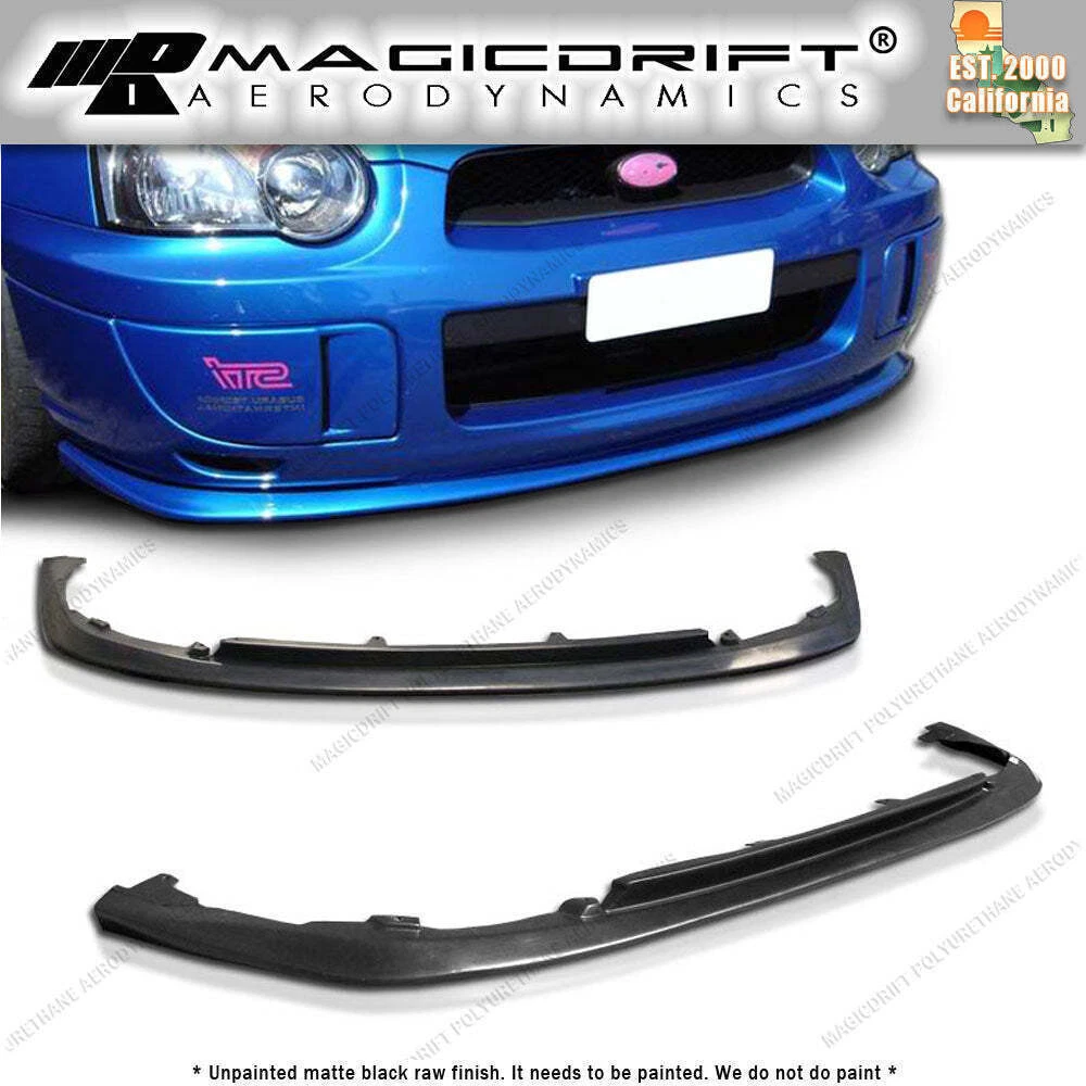 For 04 05 IMPREZA WRX STI S203 CS1 V limited style Front Bumper Chin Spoiler Lip