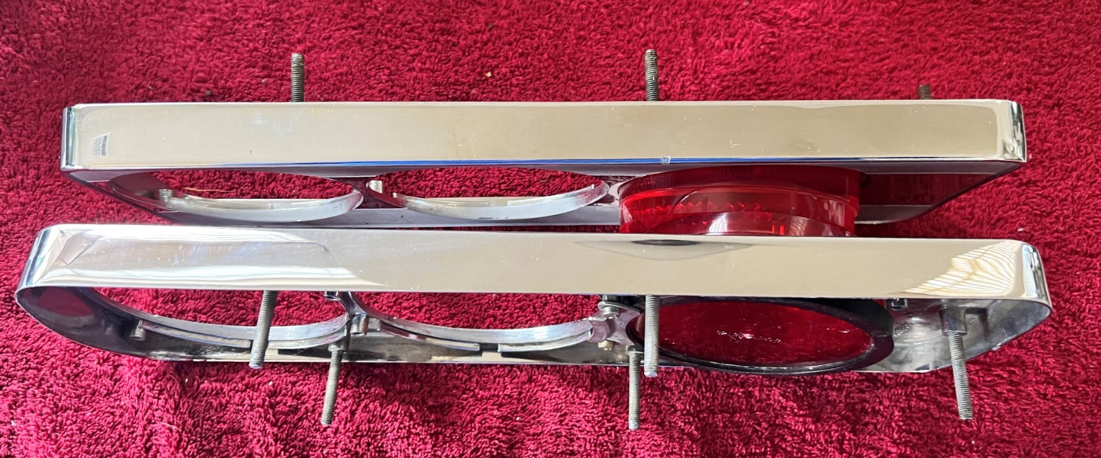 Ferrari 365 tail light bezel set ORIGINAL - left and right side