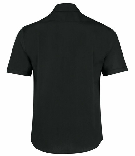 Para hombre bargear camarero camisa barman ropa de trabajo Black Kustom Kit KK120 NUEVO - Imagen 2 de 3