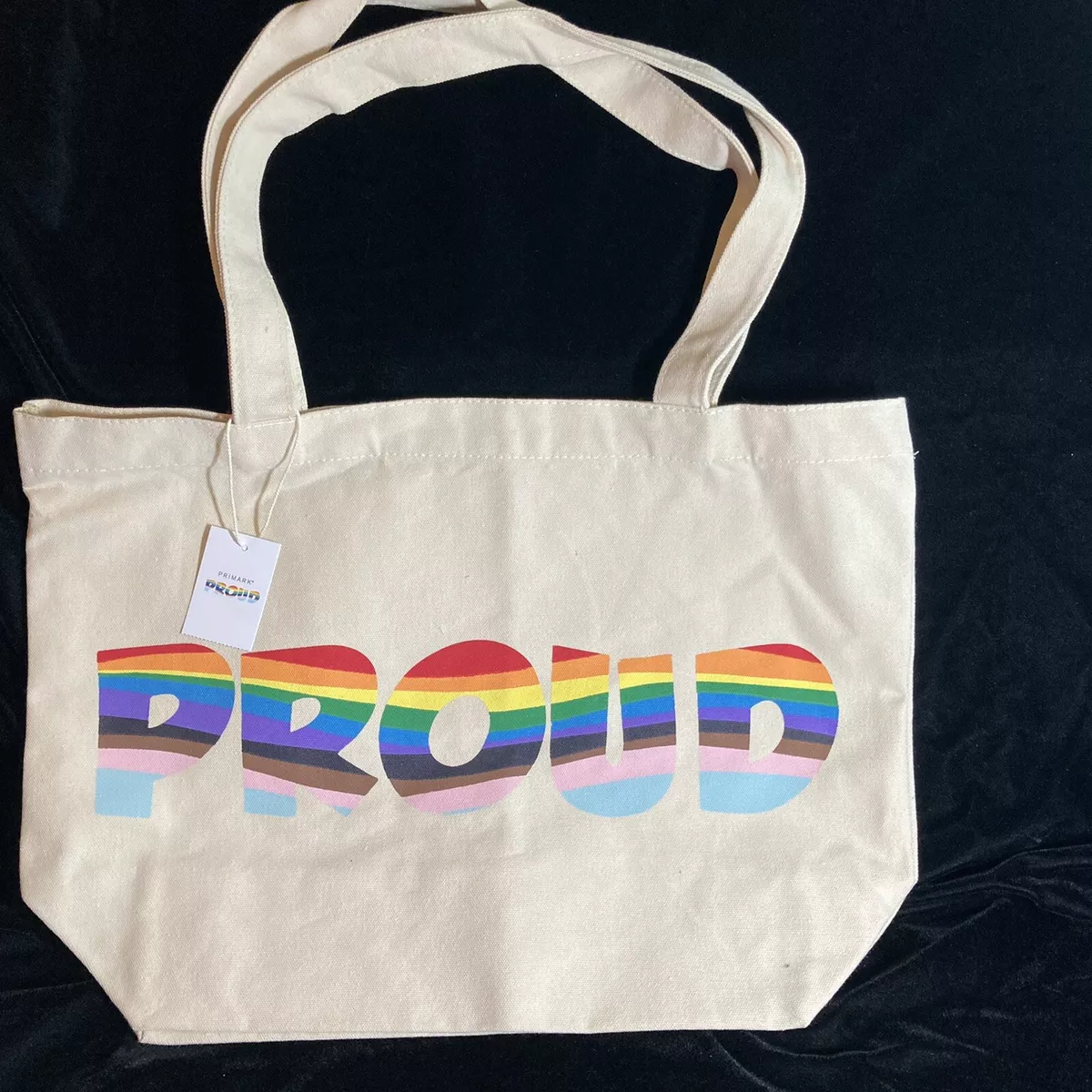 Primark shop rainbow bag