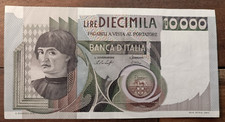 October 30, 1976 Letter A - 10,000 Lire (Bust Of Chestnut Man)