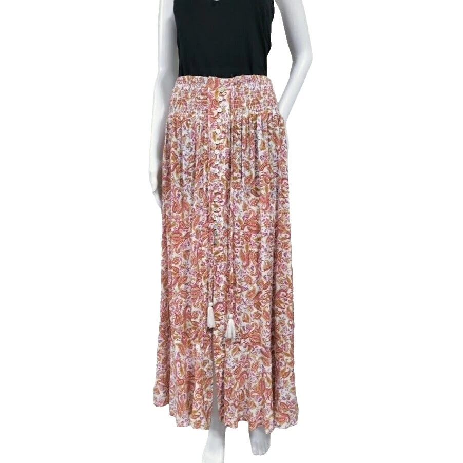 Saias femininas Maxi Paisley