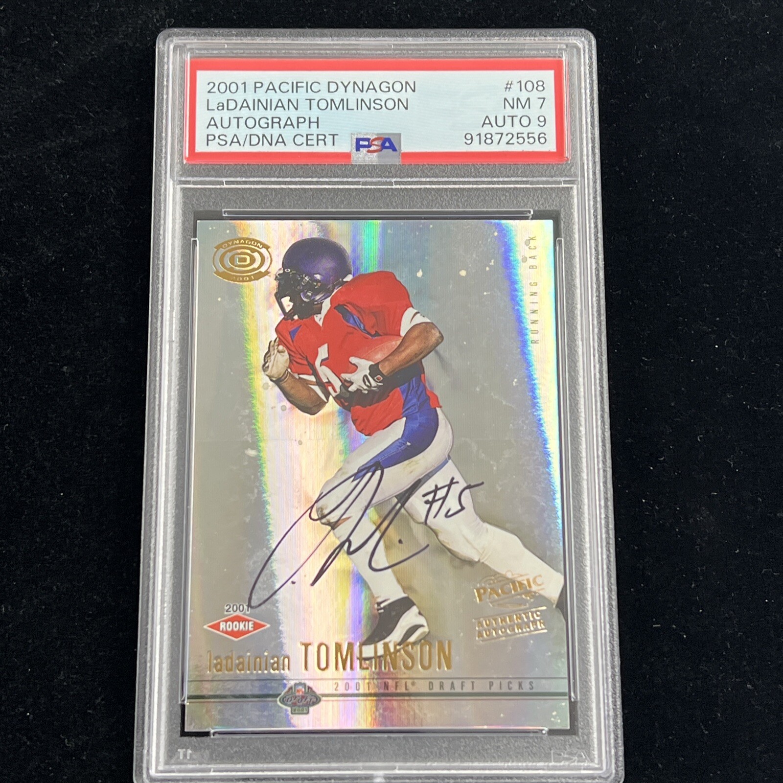 LaDainian Tomlinson Pacific Dynagon #108 Autograph