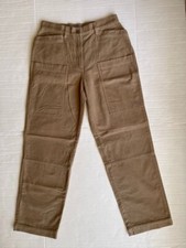 Vintage Oakley Software Women's High Rise Baggy Cargo Pants Size L Brown Cotton
