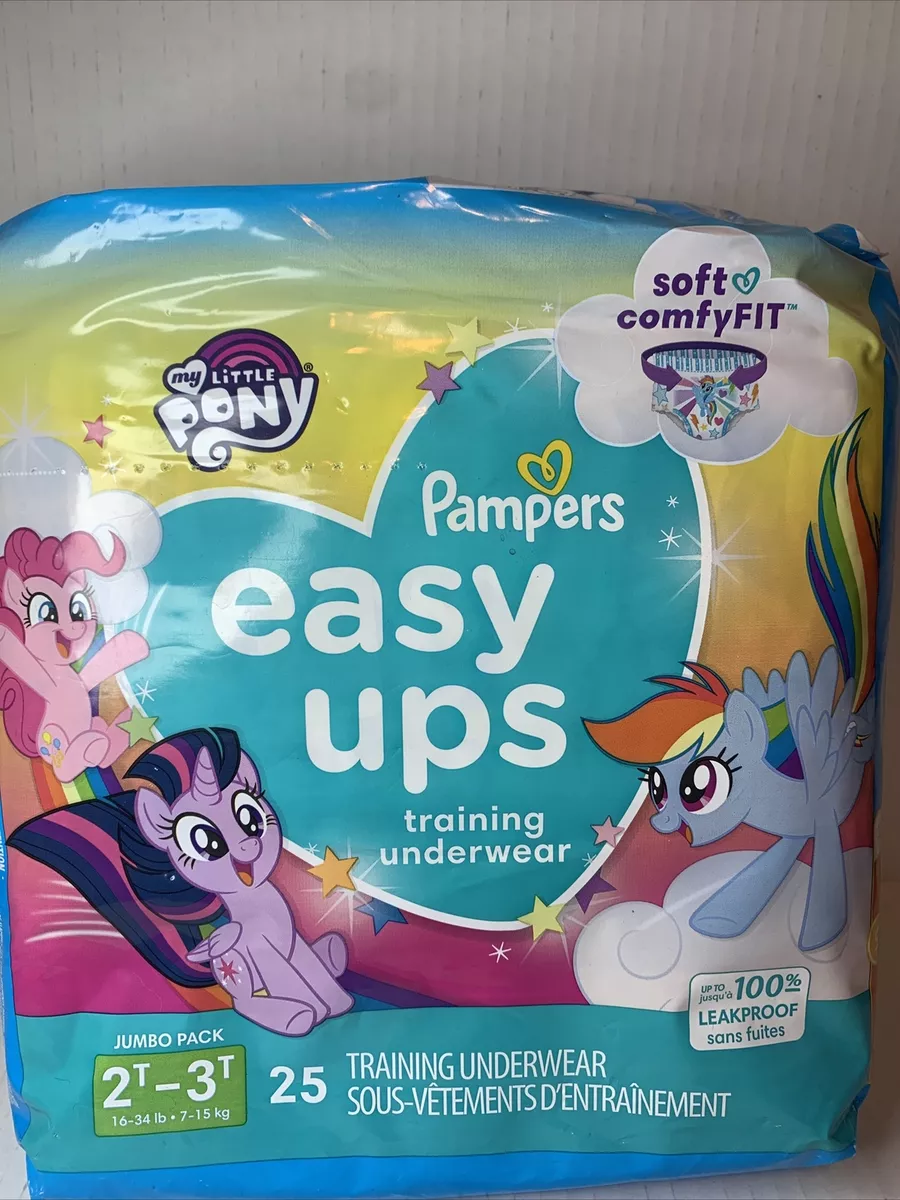 Pampers Easy Ups Training Underwear 2t-3t 25 Ct My little pony 100