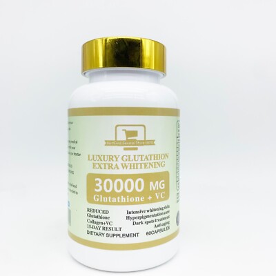 Glutathione 30000mg + Collagen Capsules - Skin Brightening & Whitening  Luxury