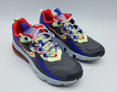 Nike Air Max 270 React (GS) Youth's Size 7Y Running Shoes Thunder Gray Volt