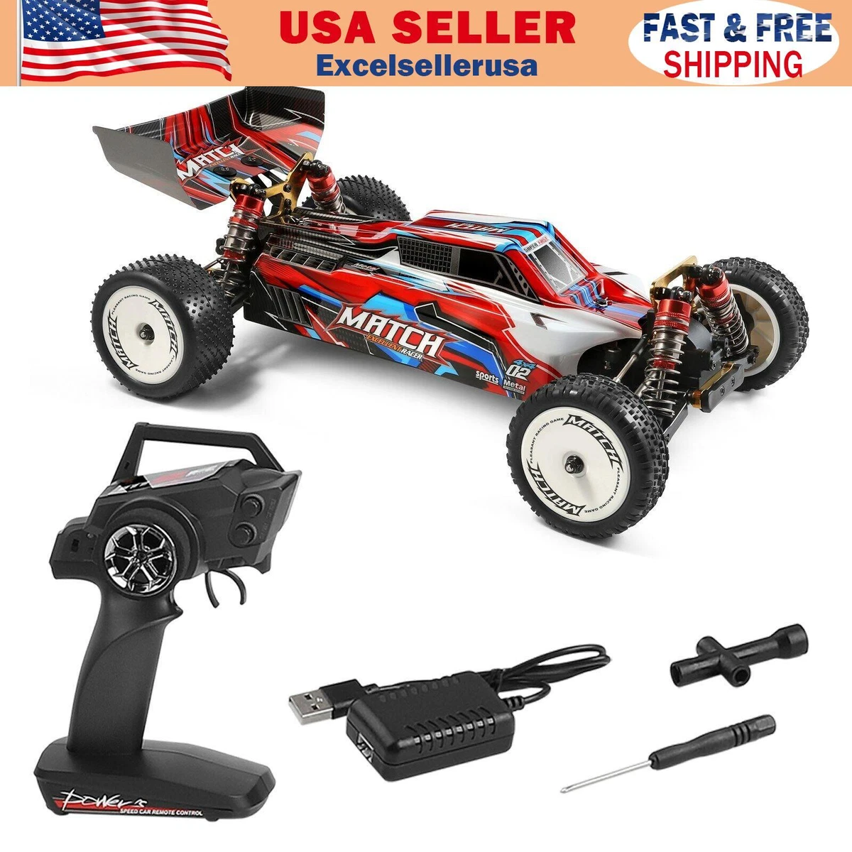 Coche RC Buggy Wltoys MATCH 1/10 60Km/h (Brushed) 104001