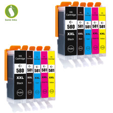 10 Ink Cartridge for Canon Pixma TS6250 TS6351 TS6251 PGI-580 XXL CLI-581 XXL