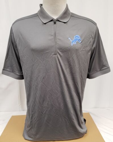 Brand New Men's NFL Detroit Lions TX3 Cool Qtr-Zip Short Sleeve Shirt-L - Picture 1 of 4
