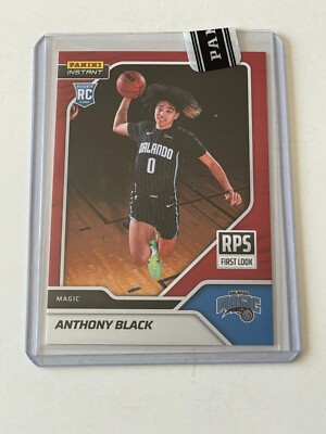 2023 Panini Instant RPS Rookie ANTHONY BLACK Orlando Magic RC Red Parallel # /25