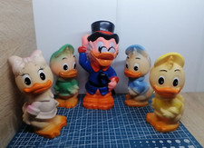 Vintage Soviet rubber toys Dolls Collectable figures Ducks 5 pieces