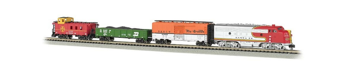 Bachmann Trains - Super Chief Ready To Run Electric Train Set - N