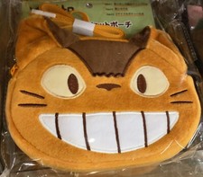 My Neighbor Totoro Plush Face Pocket Pouch Cat Bus Bag Studio Ghibli New Japan