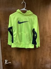 Women "Nike Therma Fit" neon lemon/lime hooded Sweatshirt Size M.
