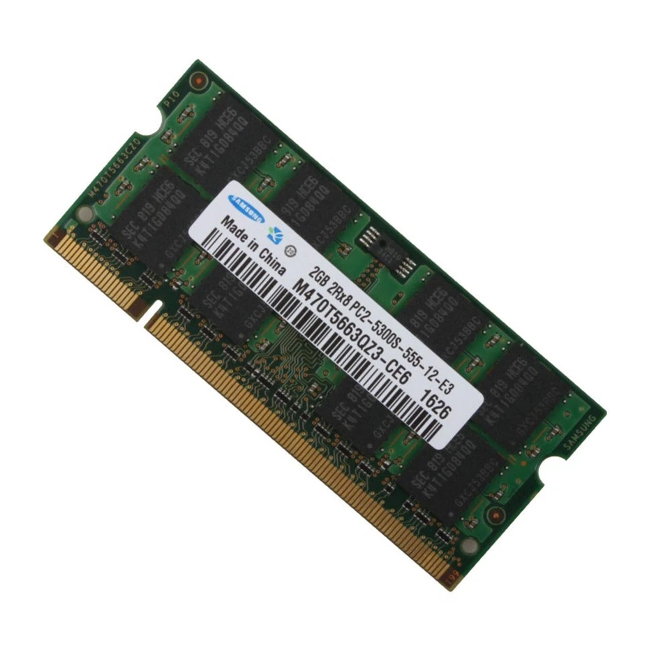2GB PC2-5300S DDR2-667MHz Laptop RAM For Apple MacBook  "Core 2 Duo"  2.13 13" - Image 2 of 4