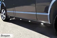 Schwarz Seiten Stangen+Weiß LED Passend FüR Volkswagen Vw Crafter Swb 2014-2017