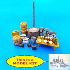 Plus Model 1/35 Japanese Army Field Kitchen Equipment and Accessories WWII 488