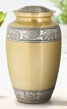 Hand Engraved Pewter Cremation Urn for Human Ashes Adult - A Beautiful Large ...